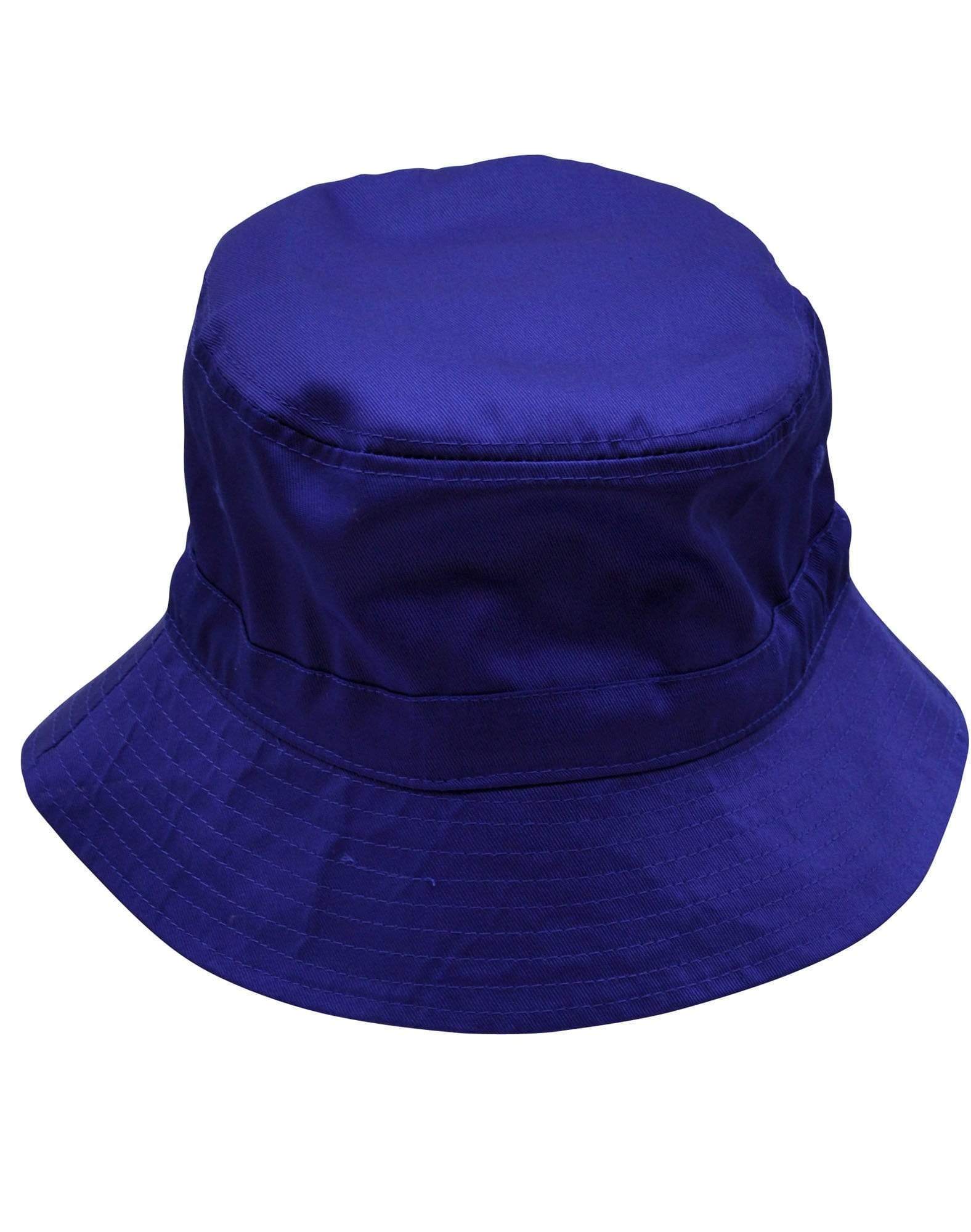 Bucket Hat With Toggle H1034 Active Wear Winning Spirit Royal S/M 